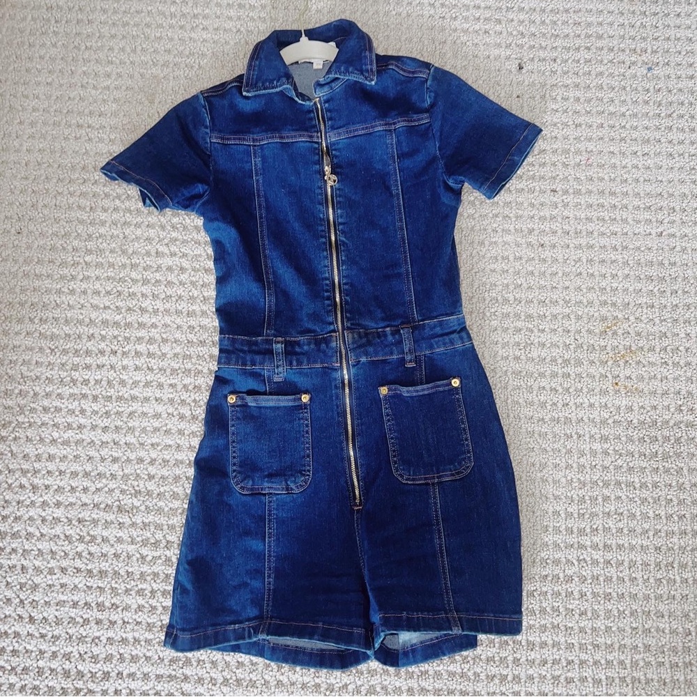 Meshki Denim Romper
